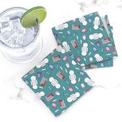 Period protection, PMS ready in Teal, M