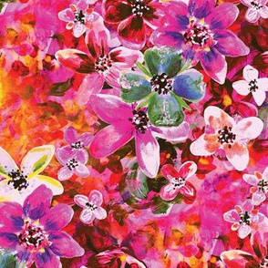 Multicoloured floral pattern 