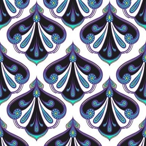 Damask Purple Tile 