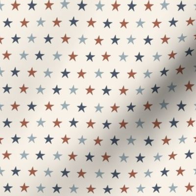 SMALL SMALL USA stars fabric - July 4 MUTED