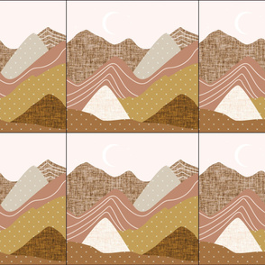 6 loveys: blush and sedona layered mountains