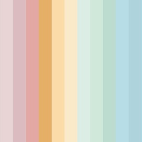 Pastel Rainbow Stripe Colorful
