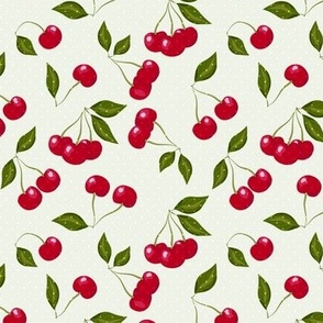 ripe red berries cherry branches retro for the kitchen for children