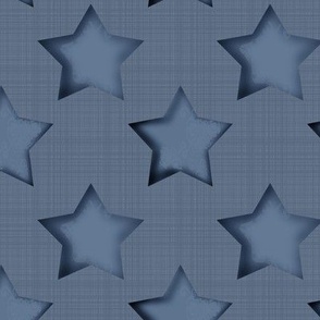 Gray blue denim pattern with stars