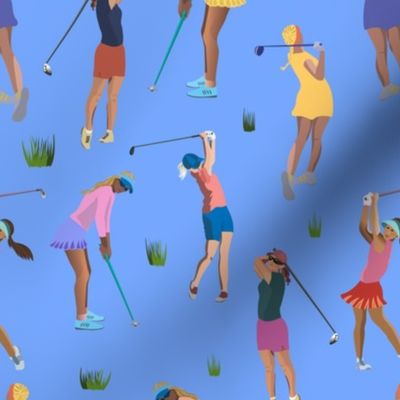 Golf girls - blue - medium