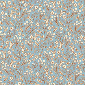 Pretty baby botanical-Light Blue