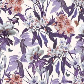 Purple Floral Wallpaper