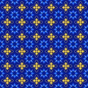 Azulejos Portuguese tile floor pattern 01