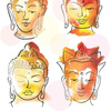 1133807-4-buddha-heads-by-sandrab