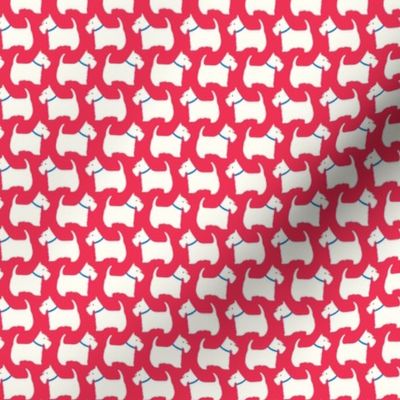 Scottie Dog Love small scale in red by Pippa Shaw
