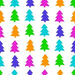Rainbow Pine Trees