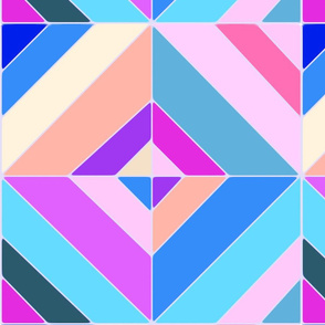 Colourful diamond shape ,geometric ,mosaic,boho pattern 