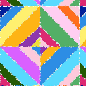 Colourful diamond shape,geometric ,mosaic,boho pattern 