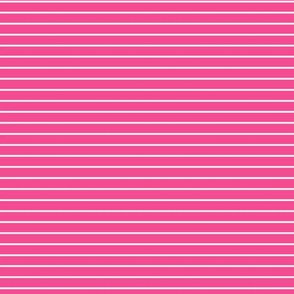 Small French Rose Pin Stripe Pattern Horizontal in White