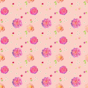 Pink Floral Print Small Effloressence