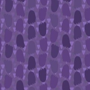 Yeti Footprints in Purple