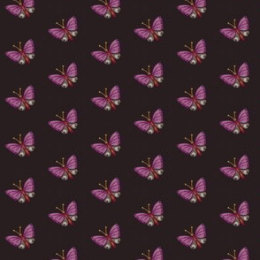 1860s Violet Butterflies