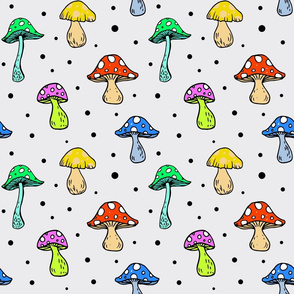 Psychedelic Mushrooms Shrooms Pattern