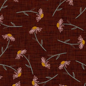 Everlastings Spring - large - daisy scatter - copper