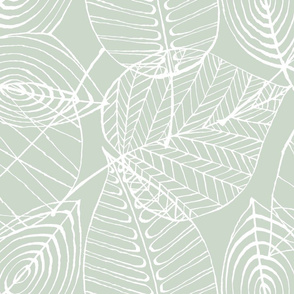 Leaves (green grey)