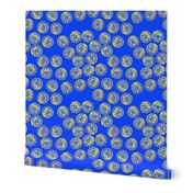 tea towel sweet pea gauze lemon