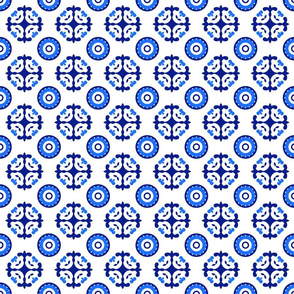 Azulejos Portuguese tile floor pattern 15