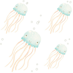 Jellyfish Watercolor Jumbo Kids and baby 