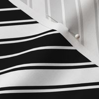 Black and White French Chevron Stripe Pattern