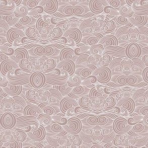  Waves- Pale pink mocha - Rosy Brown tone companion