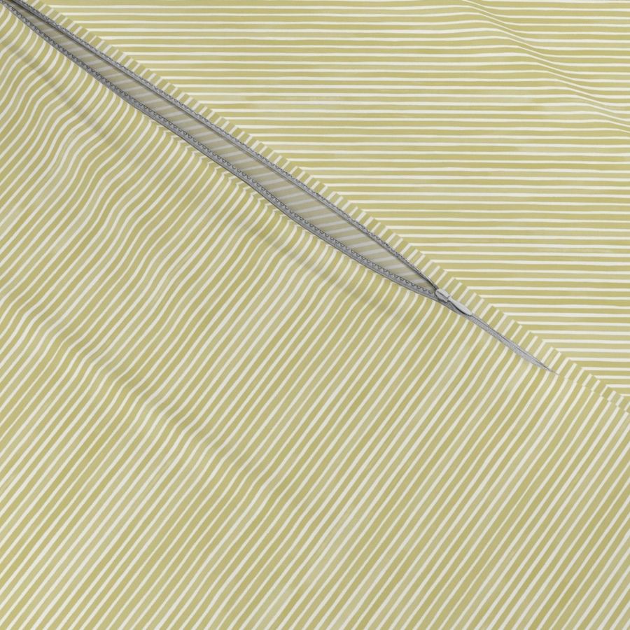 Vertical Watercolor Mini Stripes M+M Olive by Friztin