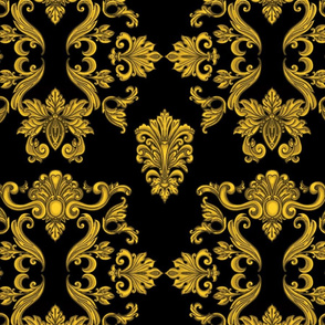 Rococo black gold