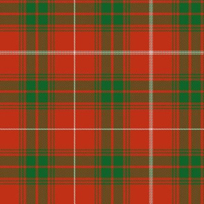 Rothesay red double tartan, 6" ancient  - 1840 Sobieski Stuarts