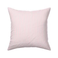 Small Pink Blush Bengal Stripe Pattern Vertical in White