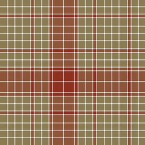 Major James Fraser tartan c. 1730, 12" weathered