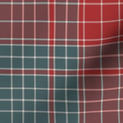 Major James Fraser tartan, c. 1730, 10" muted