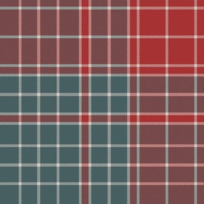 Major James Fraser tartan, c. 1730, 10" muted