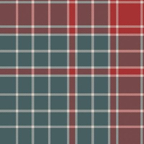 Major James Fraser tartan, c. 1730, 12" muted