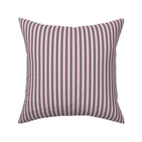 Pink Blush Bengal Stripe Pattern Vertical in Mouse Grey