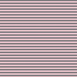 Small Pink Blush Bengal Stripe Pattern Horizontal in Mouse Grey