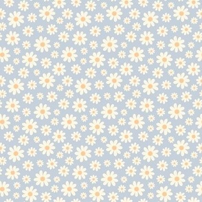 ( small ) daisy, florals, daisies, blue