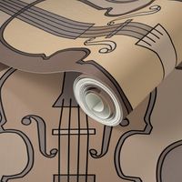 Brown Cello Pattern 