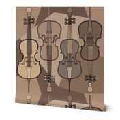 Brown Cello Pattern 
