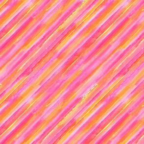 Watercolor diagonal multicolor stripes
