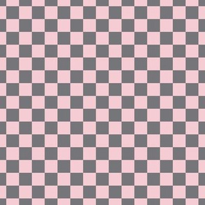 Checker Pattern - Pink Blush and 