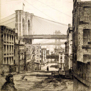201-23  New York Bridges from Brooklyn