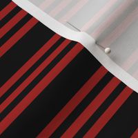 Bandy Stripe: Red & Black Horizontal Stripe, Thin Stripes 