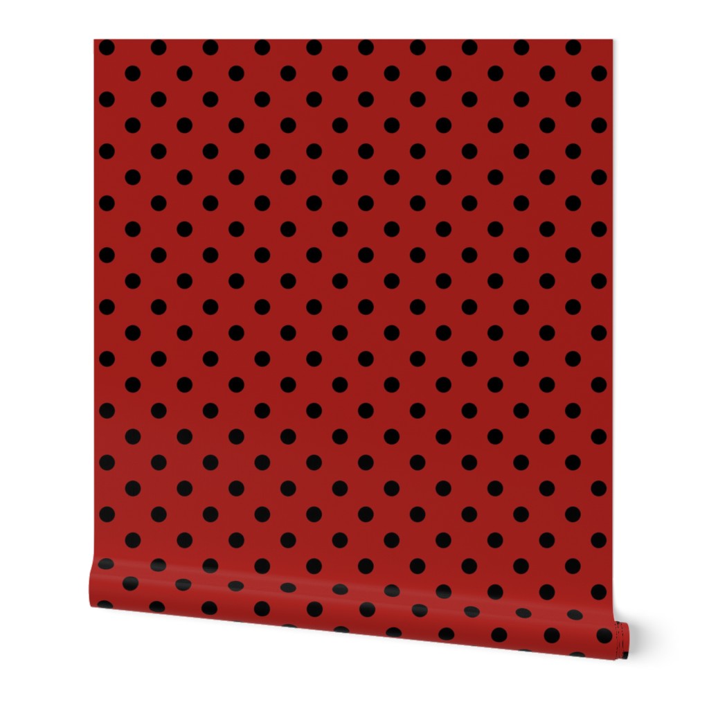 Dark Dotty: Red & Black Polka Dot