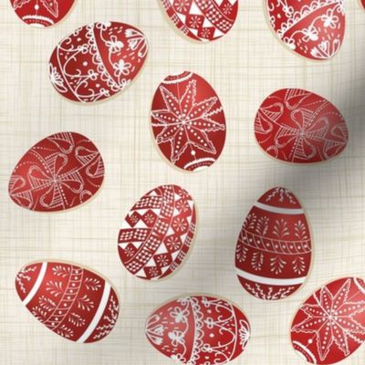 Red Easter Eggs