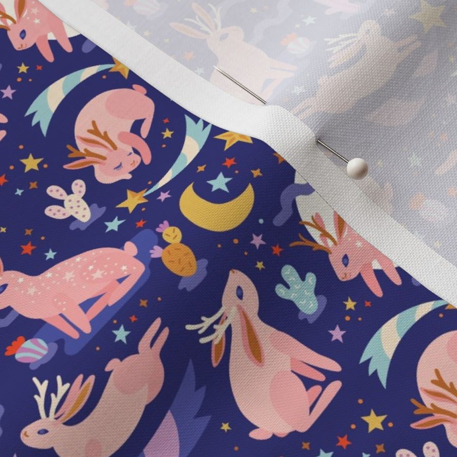 Celestial Jackalopes in Midnight {small}\