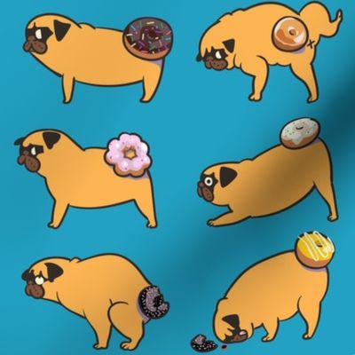 Pug Donuts_8x8